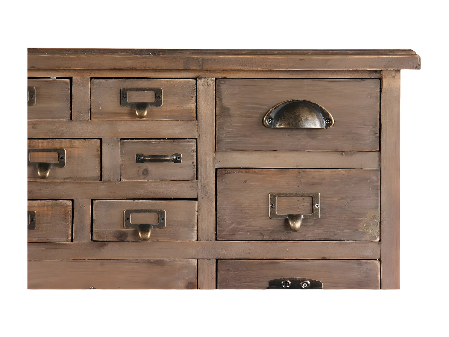 Commode 27 tiroirs Bois Marron - Décoration d'Autrefois