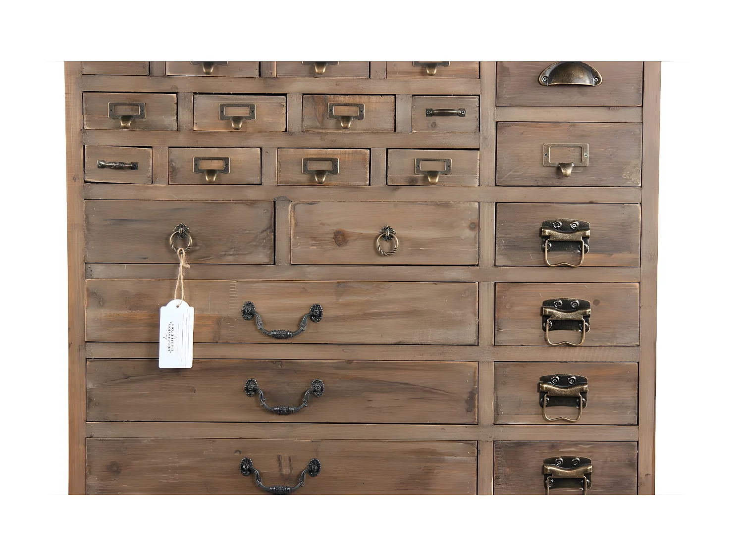 Commode 27 tiroirs Bois Marron - Décoration d'Autrefois