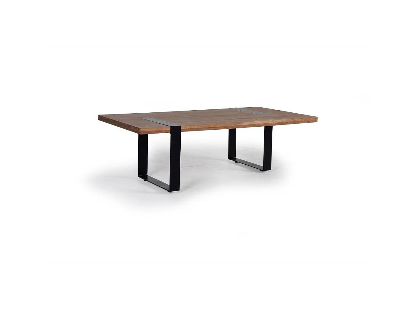 Table basse Bois-Métal Marron - Décoration d'Autrefois