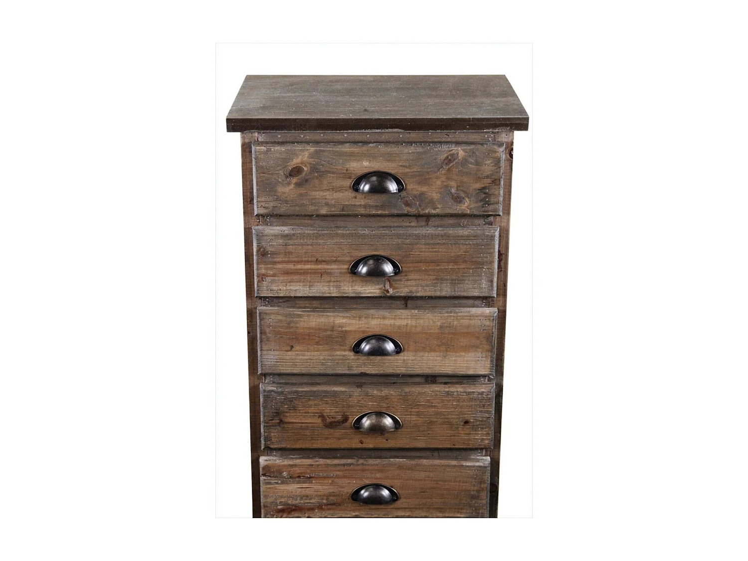 Chiffonnier 6 tiroirs Bois Marron - Décoration d'Autrefois