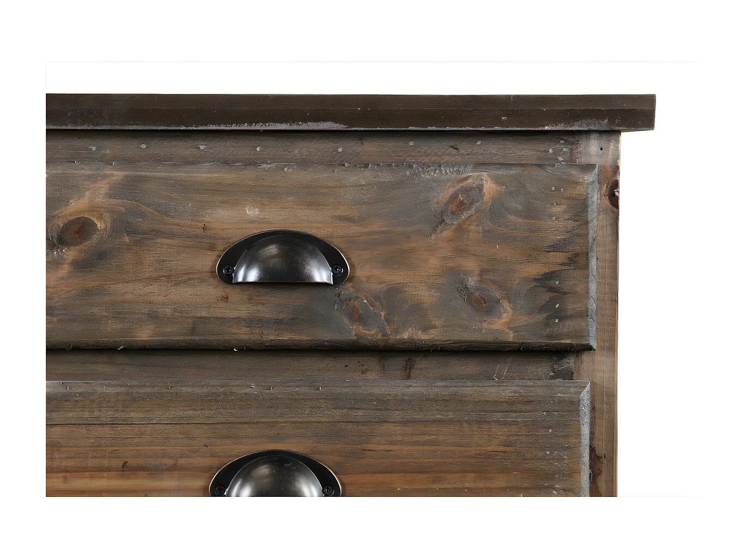 Chiffonnier 6 tiroirs Bois Marron - Décoration d'Autrefois