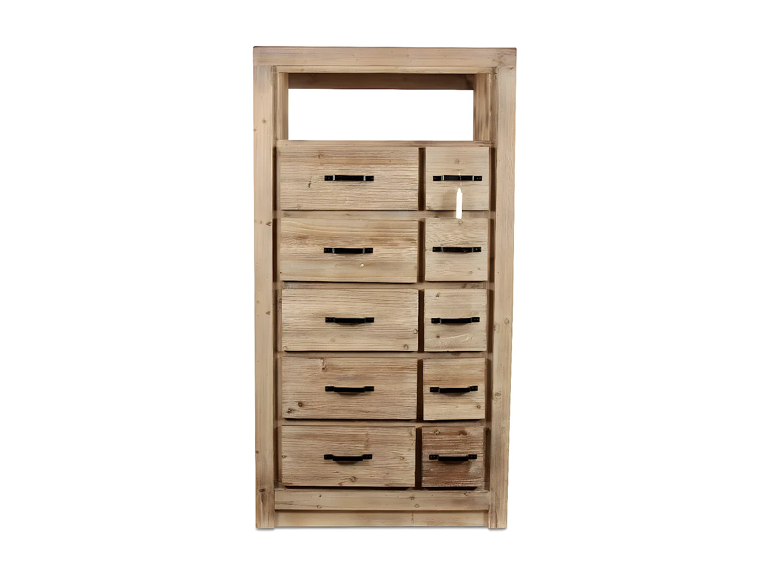 Semainier chiffonnier 10 tiroirs naturel Bois Naturel - Esmée Décoration d'Autrefois