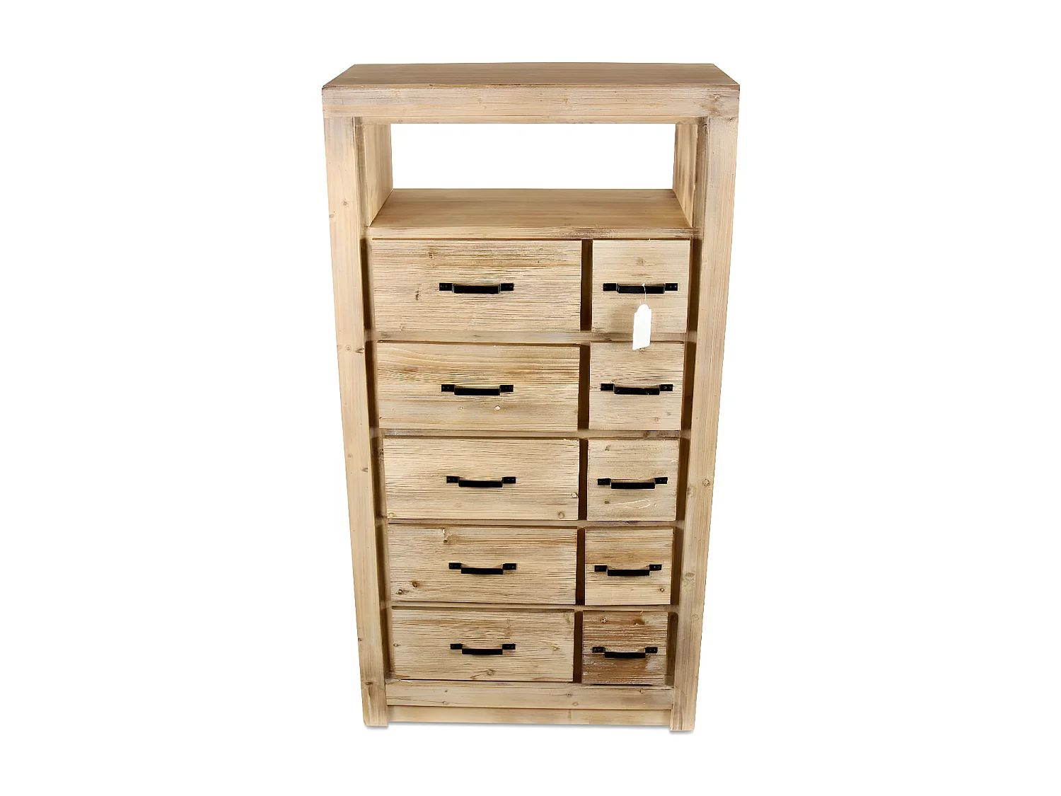 Semainier chiffonnier 10 tiroirs naturel Bois Naturel - Esmée Décoration d'Autrefois
