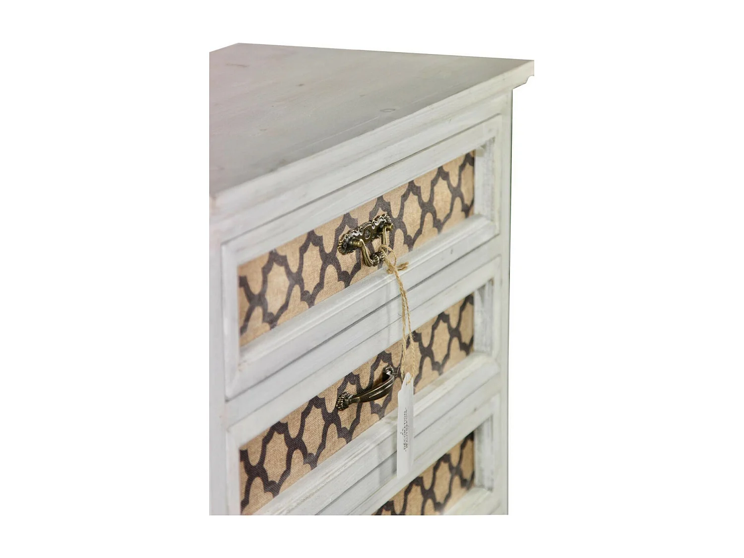 Chiffonnier 7 tiroirs Bois Blanc - Décoration d'Autrefois