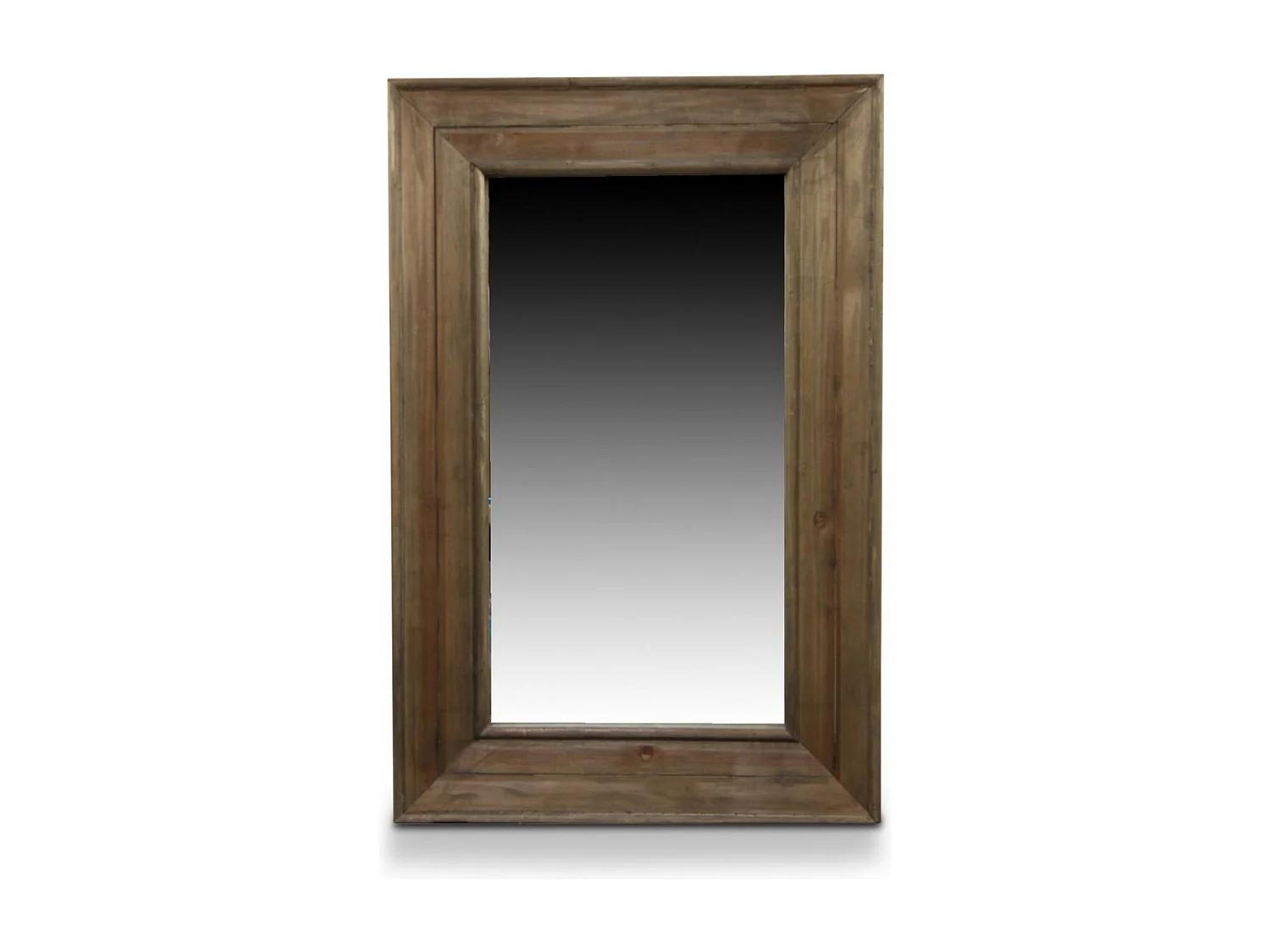 Miroir ancien rectangulaire vertical Bois Marron - Décoration d'Autrefois