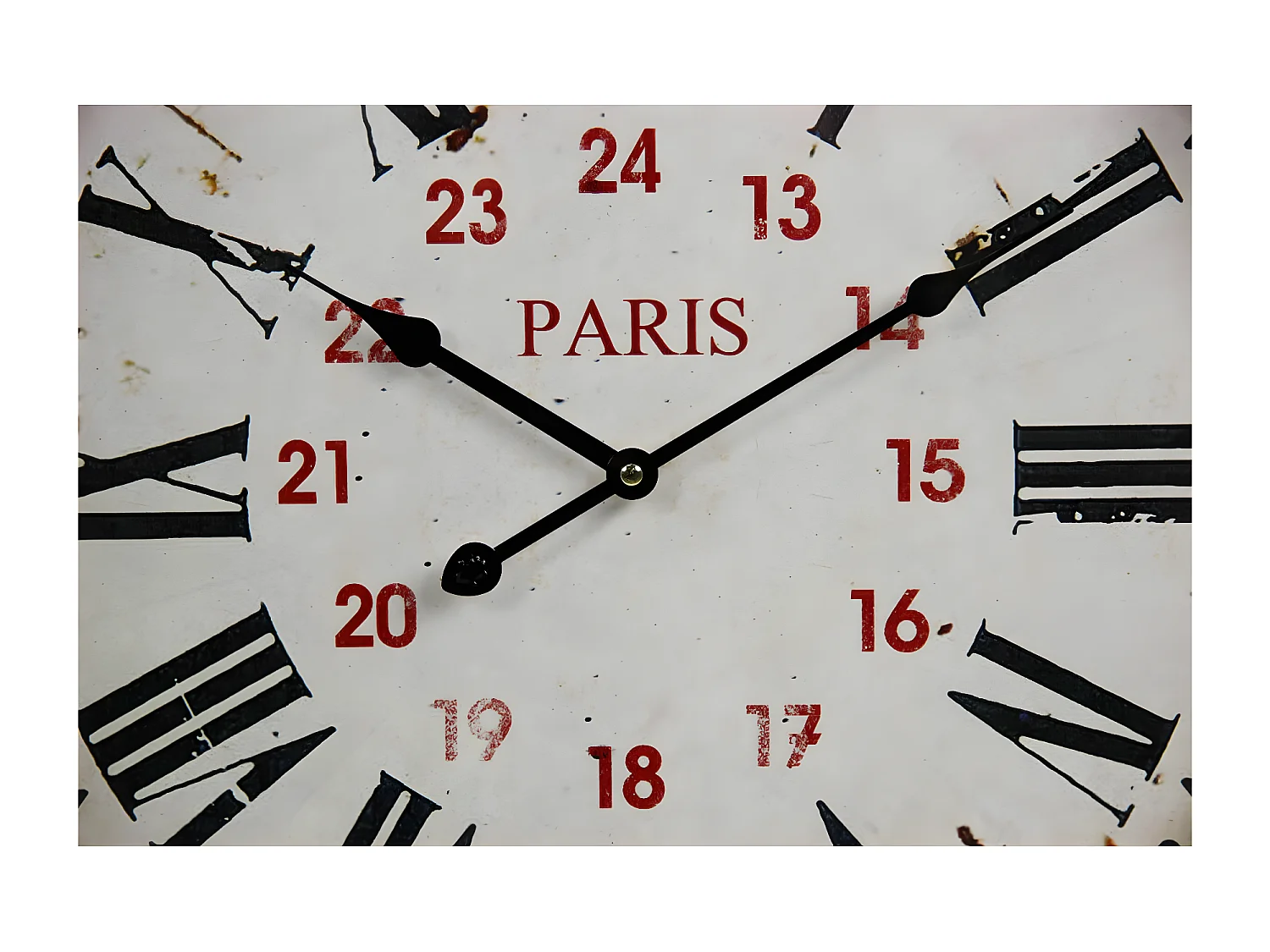 Horloge ancienne murale paris Métal Blanc - Décoration d'Autrefois