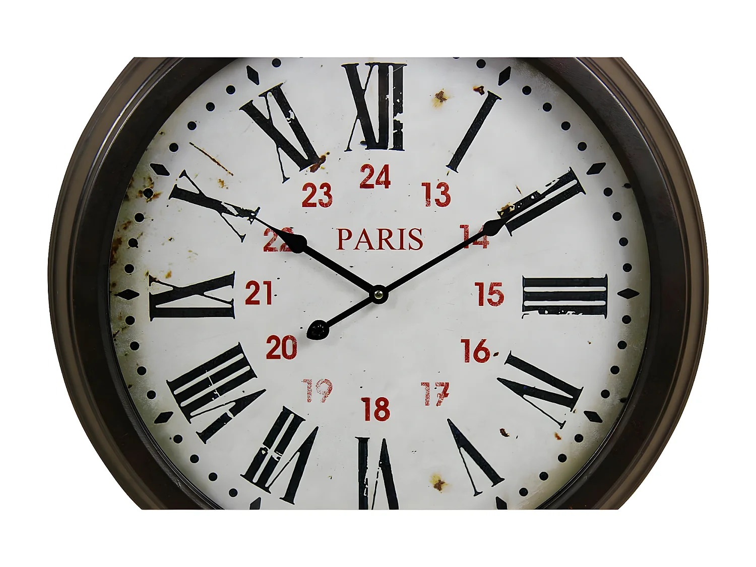 Horloge ancienne murale paris Métal Blanc - Décoration d'Autrefois