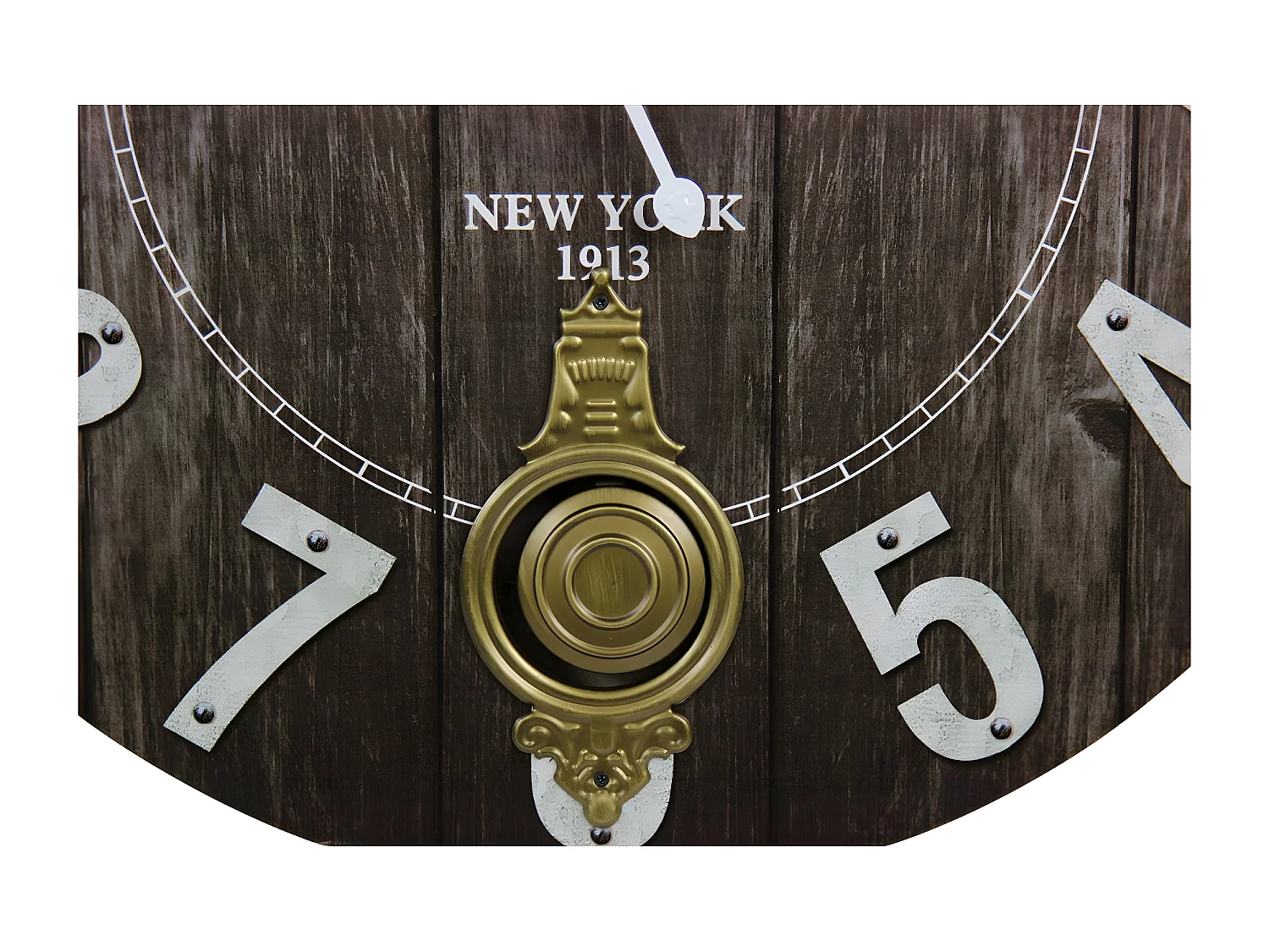 Horloge ancienne balancier grand central station Bois Noir - Décoration d'Autrefois