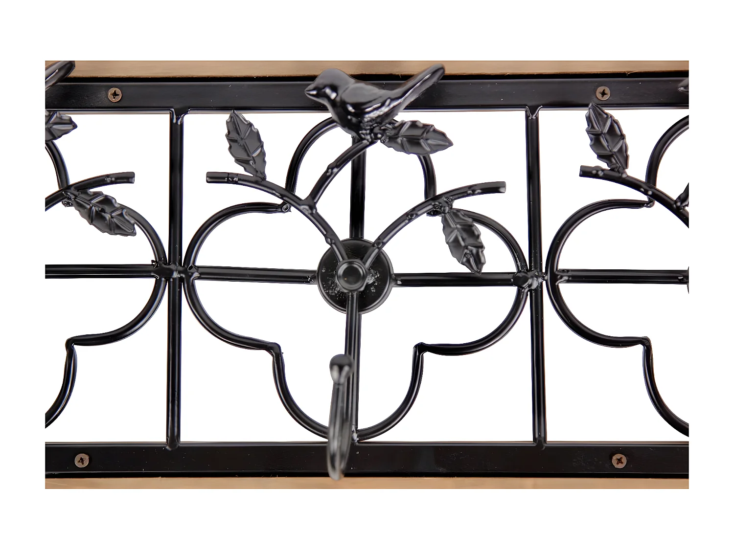 Patère portemanteau 3 accroches Bois Marron - Décoration d'Autrefois