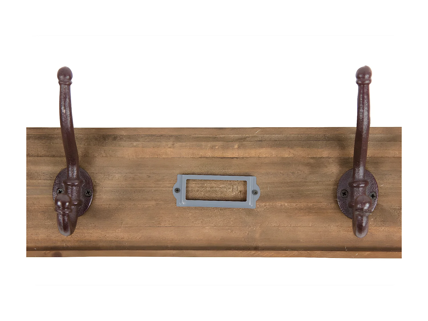 Patère portemanteau 4 accroches Bois Marron - Décoration d'Autrefois