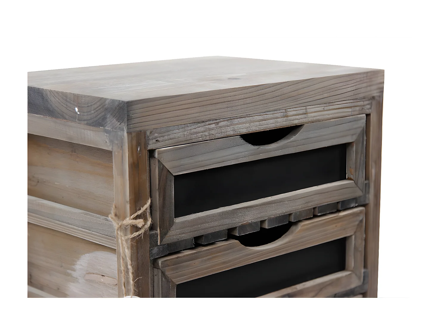 Meuble bas rangement 3 tiroirs Bois Marron - Décoration d'Autrefois