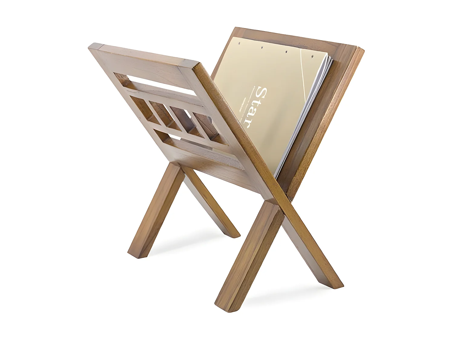 Porte-revues Bois Marron - Onéline Décoration d'Autrefois