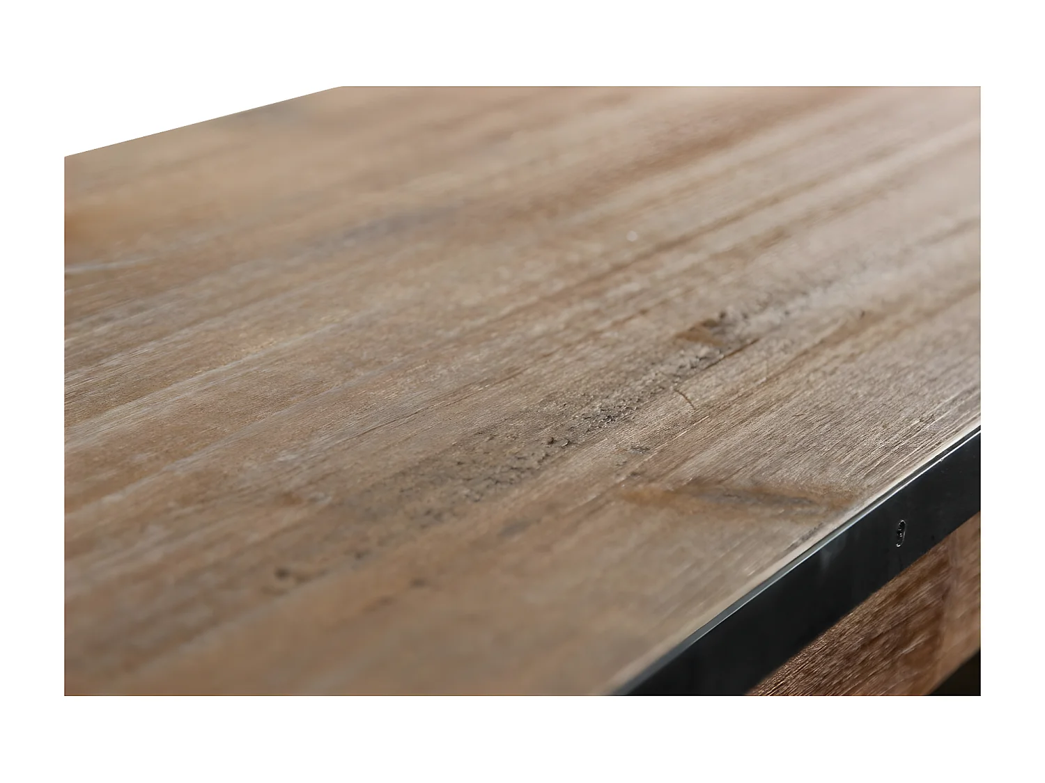 Console drapier Bois-Métal Marron - Eduline Décoration d'Autrefois