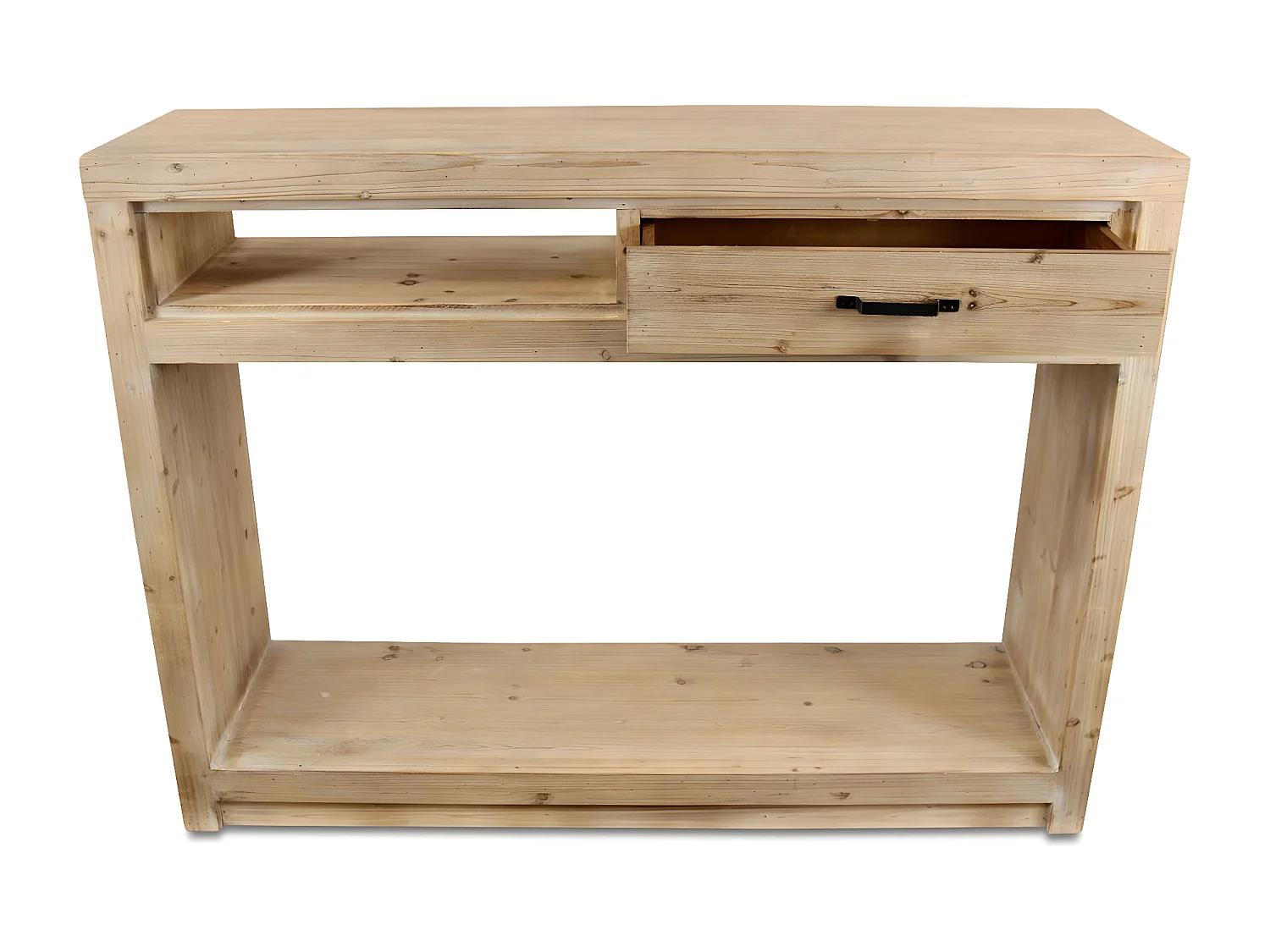 Console 1 tiroir naturel Bois Naturel - Esmée Décoration d'Autrefois