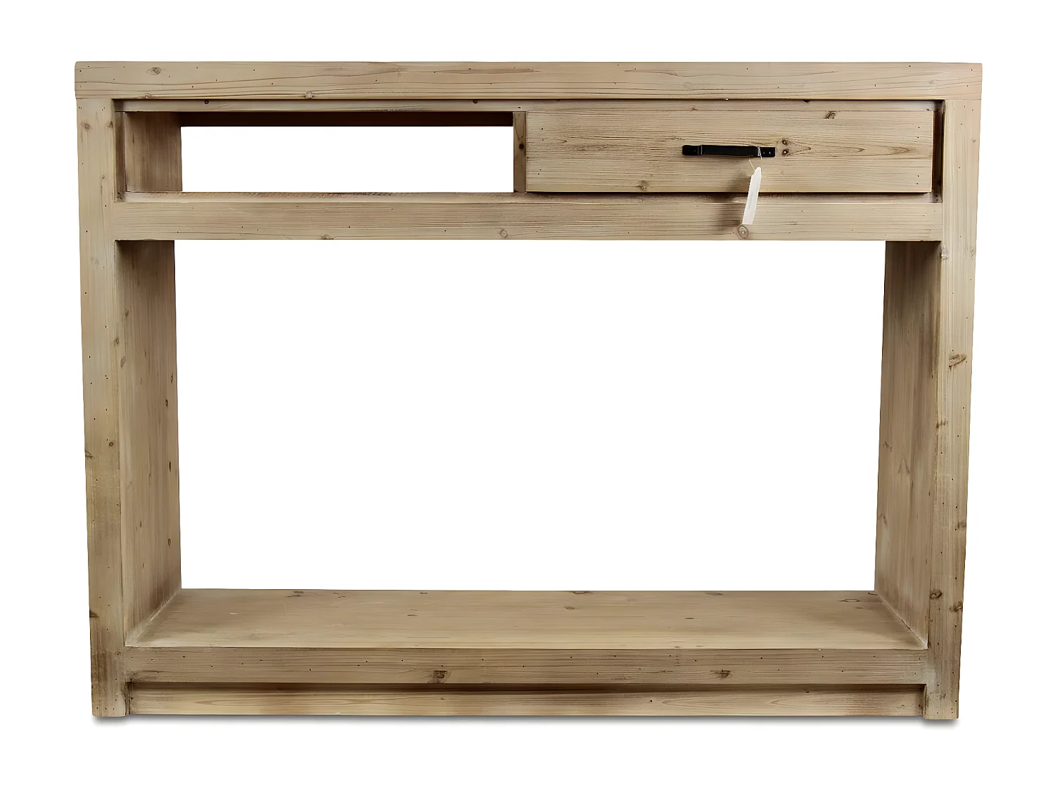 Console 1 tiroir naturel Bois Naturel - Esmée Décoration d'Autrefois