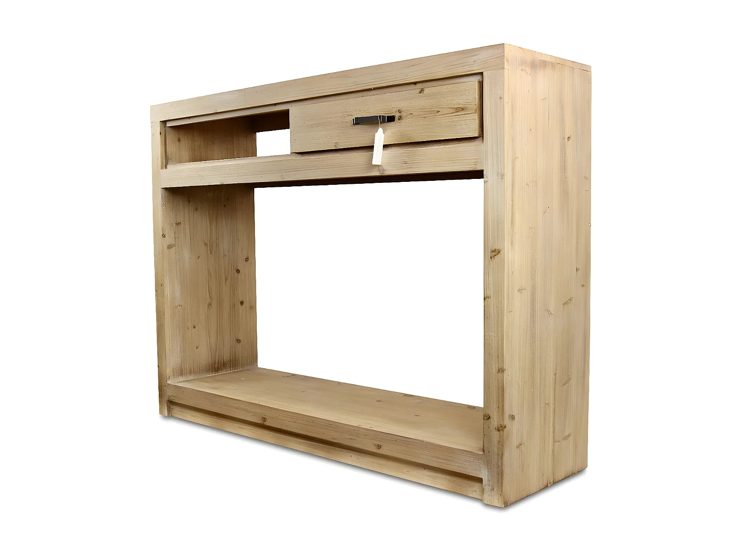 Console 1 tiroir naturel Bois Naturel - Esmée Décoration d'Autrefois