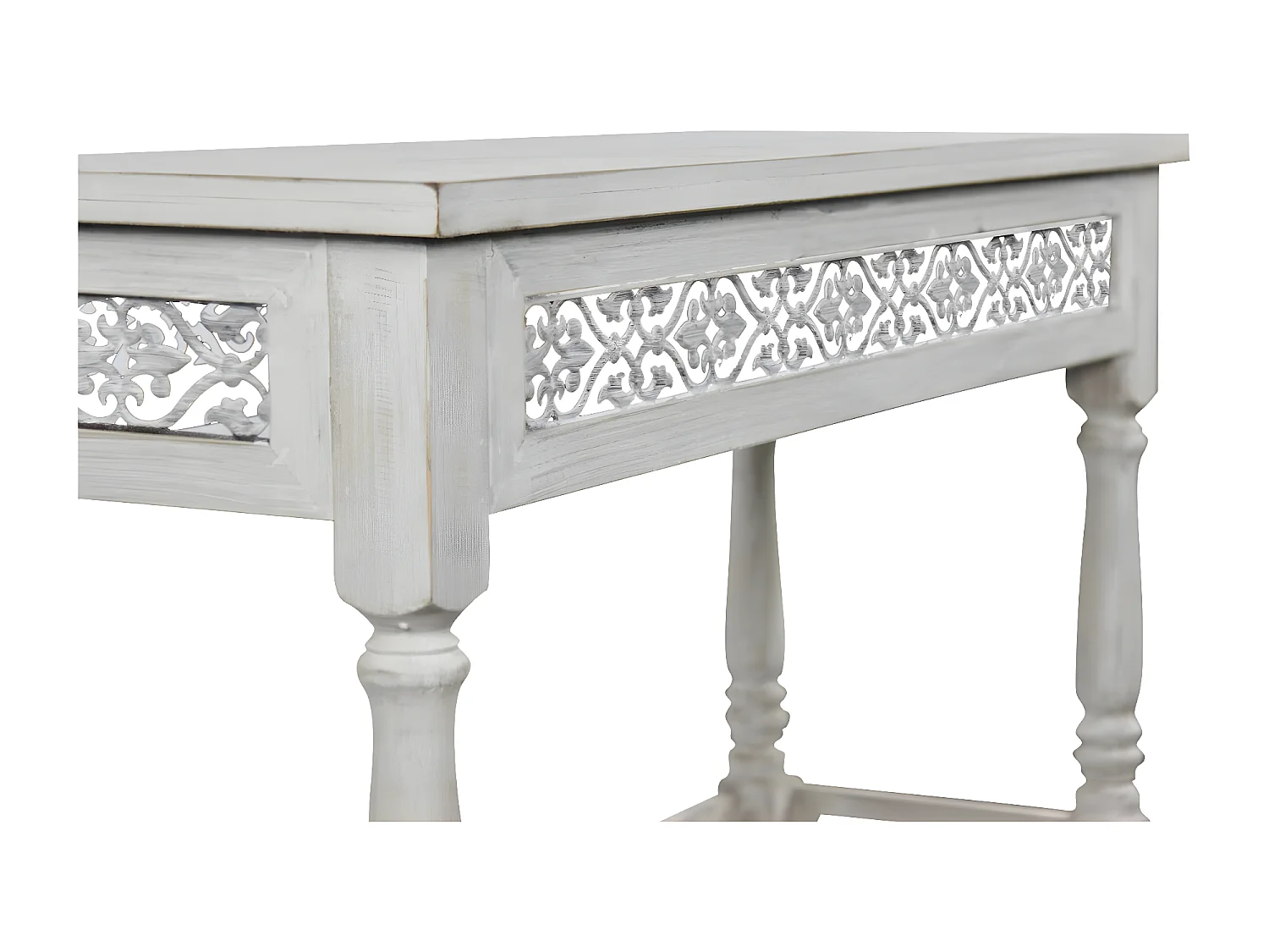 Console Bois Blanc - Décoration d'Autrefois