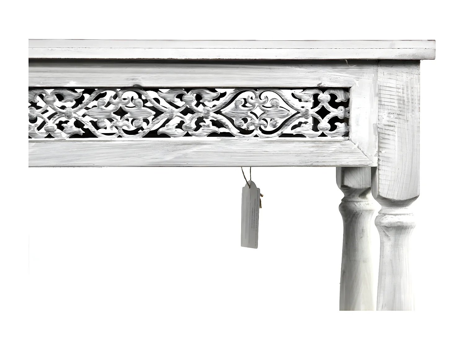 Console Bois Blanc - Décoration d'Autrefois