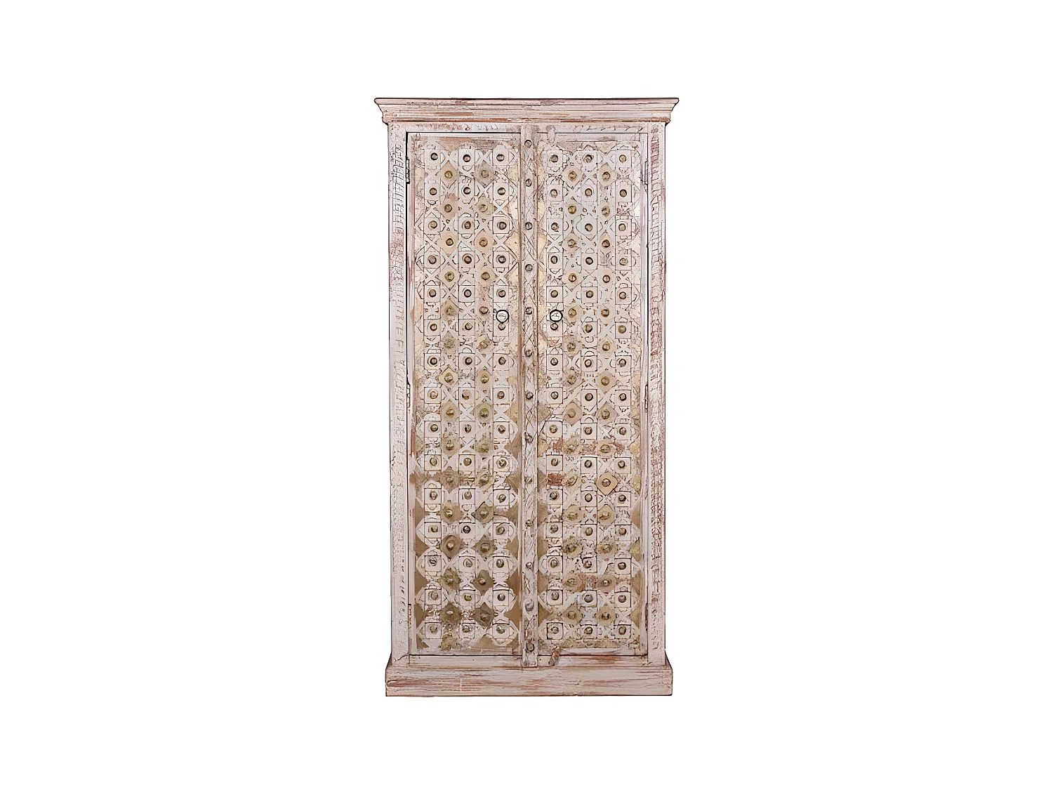Armoire bronze Bois-Bronze Blanc - Jéliette Décoration d'Autrefois