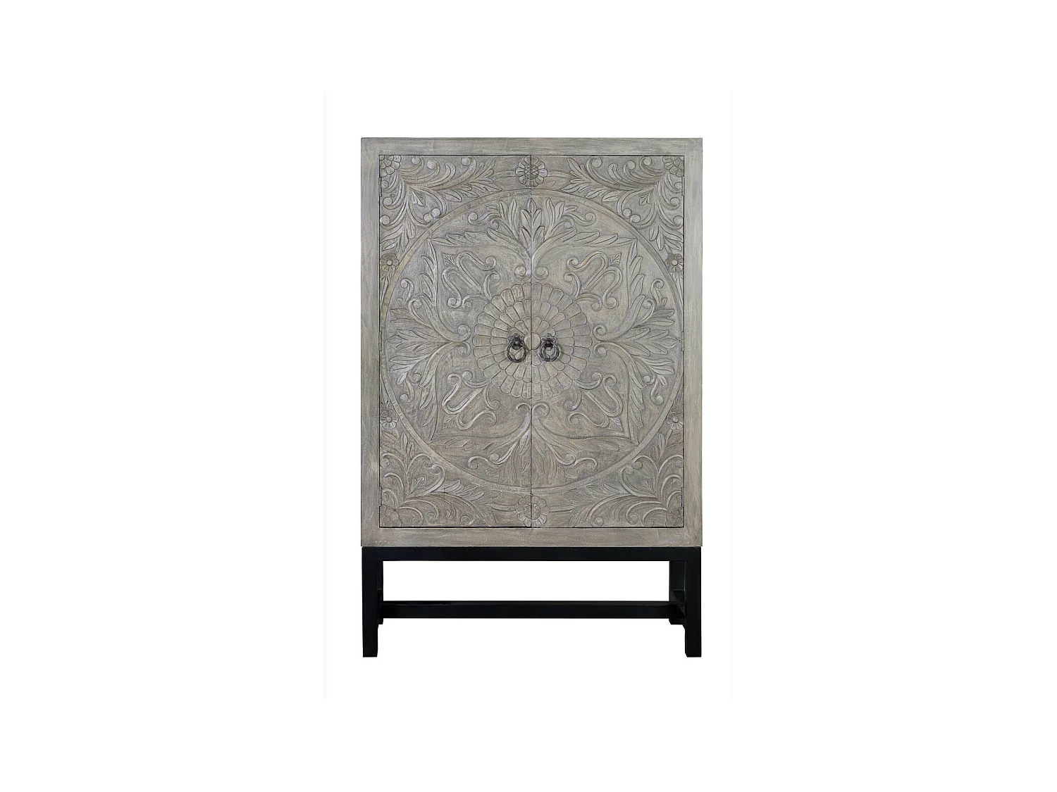 Armoire Bois-Fer Gris - Opalina Décoration d'Autrefois
