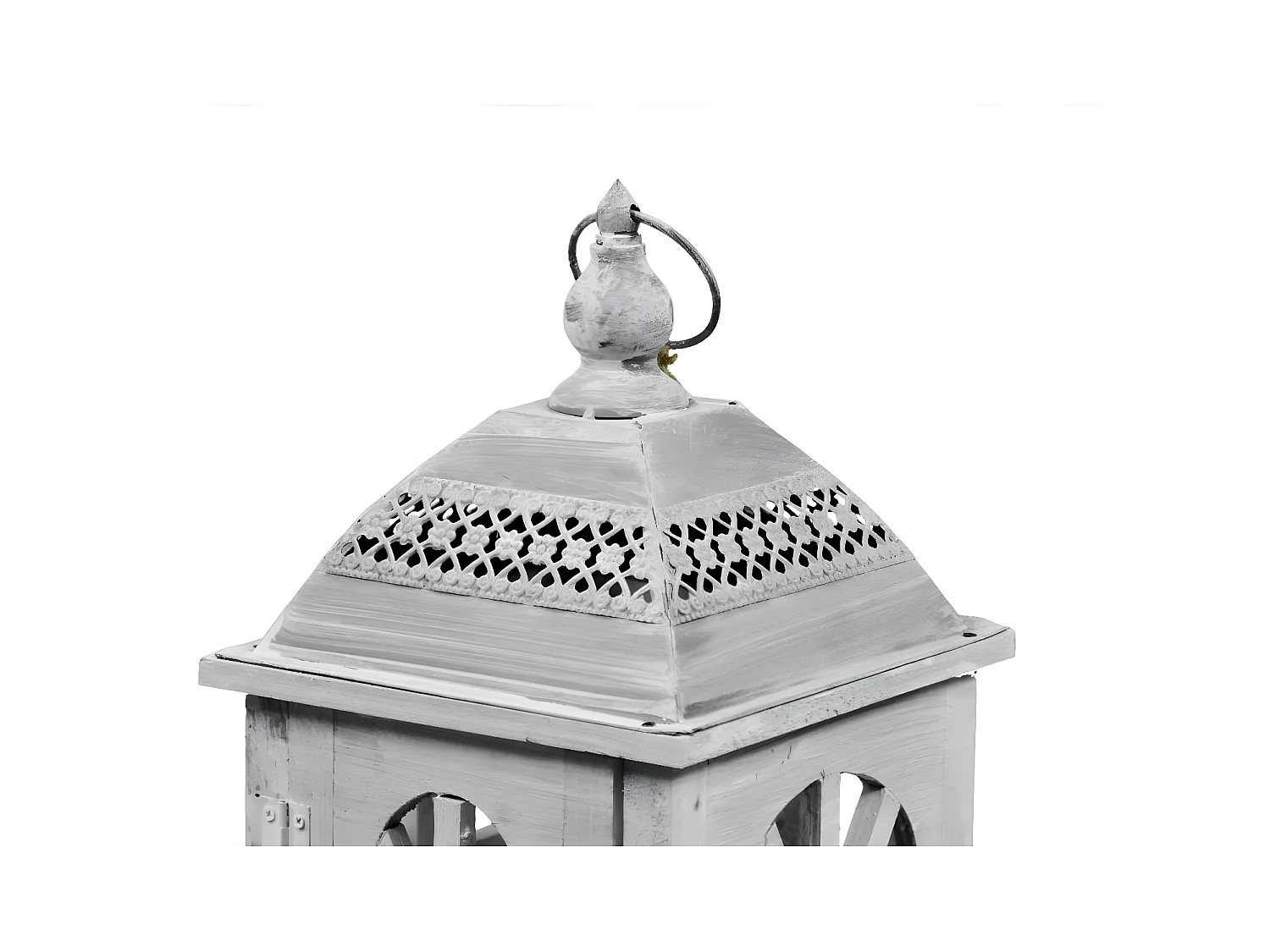 Lanterne Bois Blanc - Décoration d'Autrefois