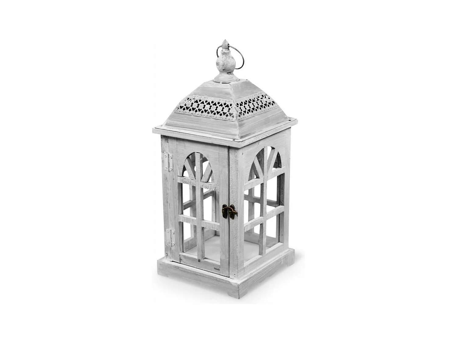 Lanterne Bois Blanc - Décoration d'Autrefois