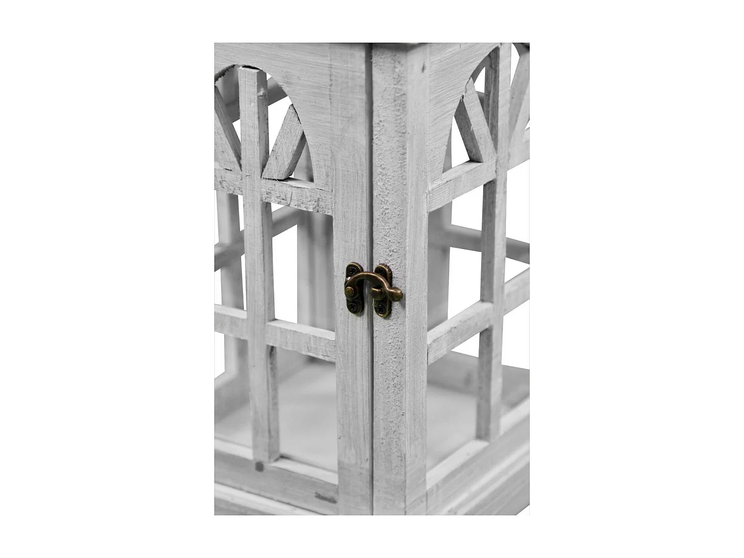 Lanterne Bois Blanc - Décoration d'Autrefois