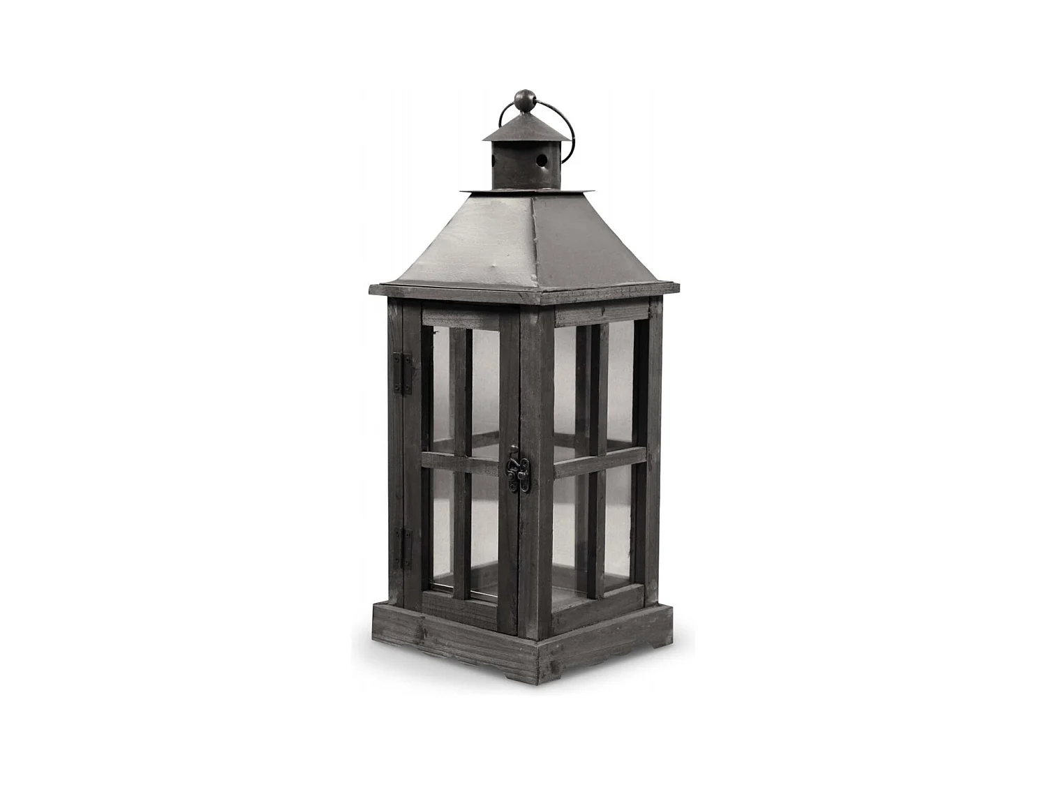 Lanterne Bois Marron - Décoration d'Autrefois