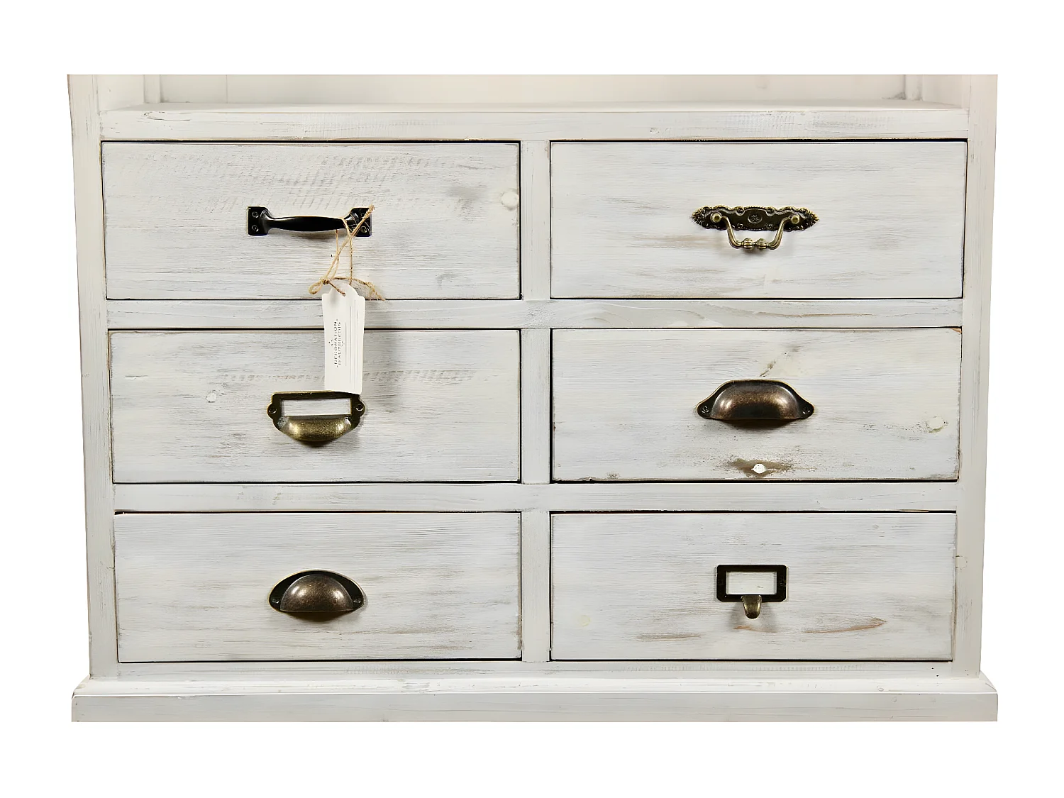 Vaisselier 6 tiroirs Bois Blanc - Décoration d'Autrefois