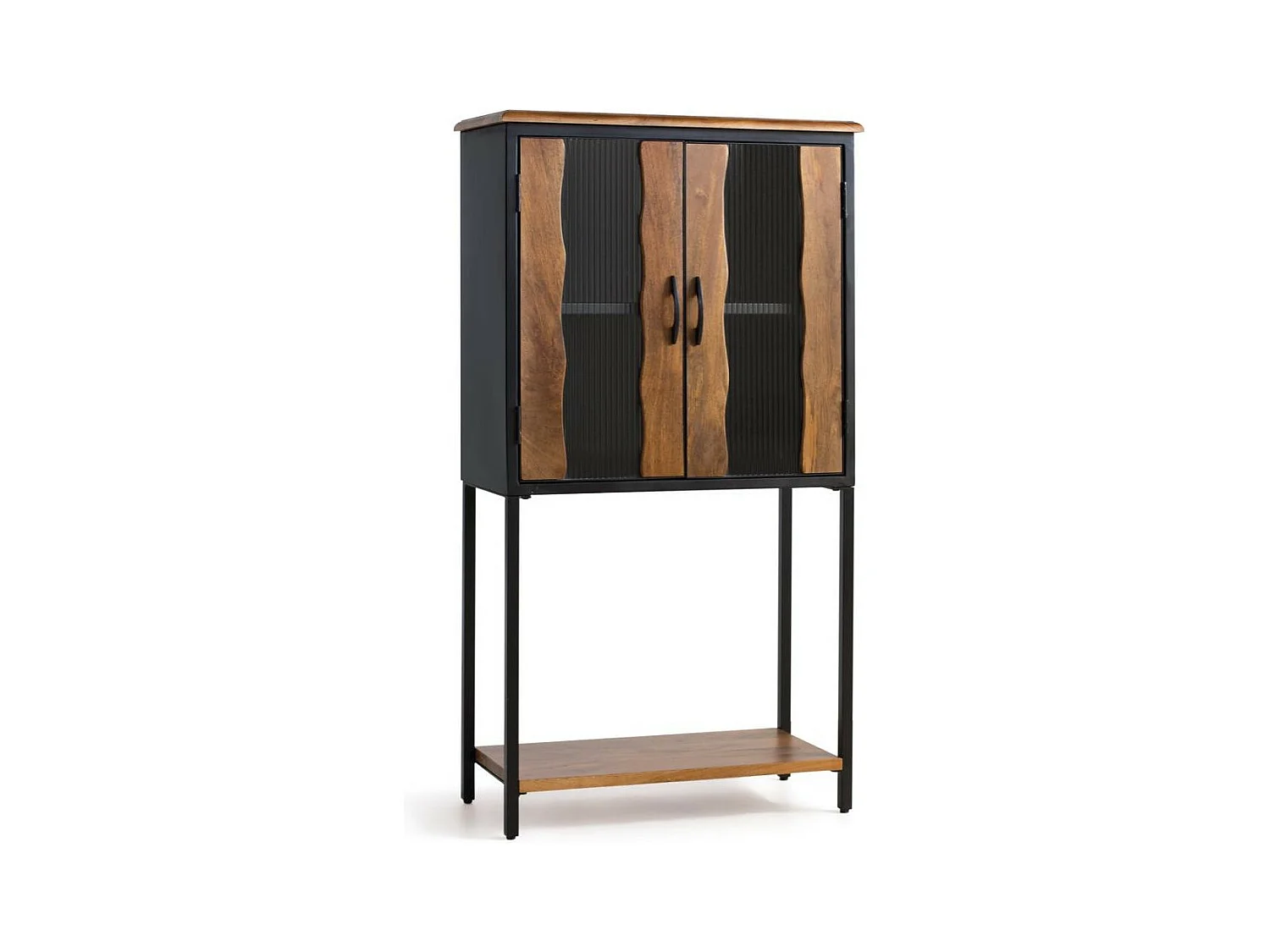 Vaisselier Bois-Fer Noir - Harielle Décoration d'Autrefois