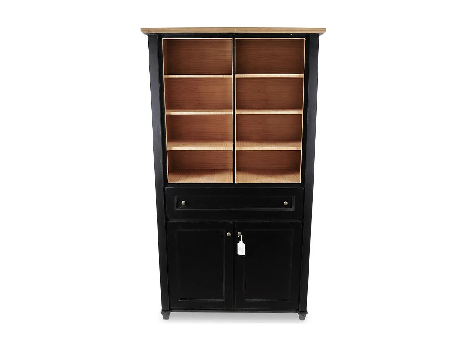 Vaisselier 1 tiroir Bois-MDF Noir - Idéline Décoration d'Autrefois