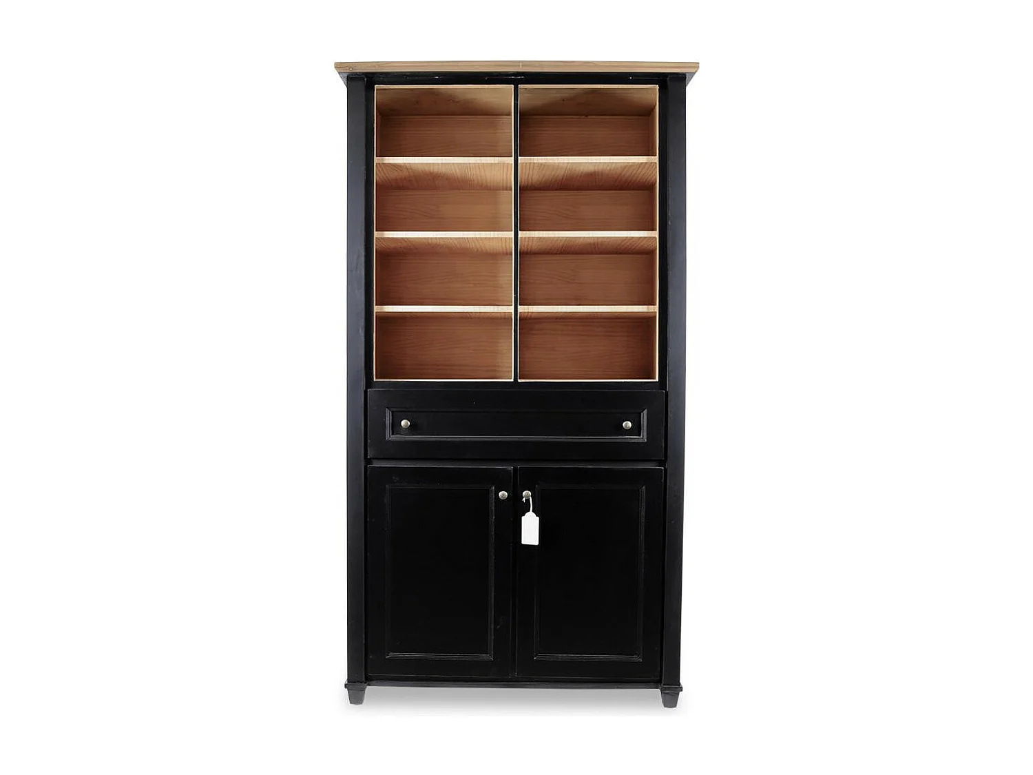 Vaisselier 1 tiroir Bois-MDF Noir - Idéline Décoration d'Autrefois