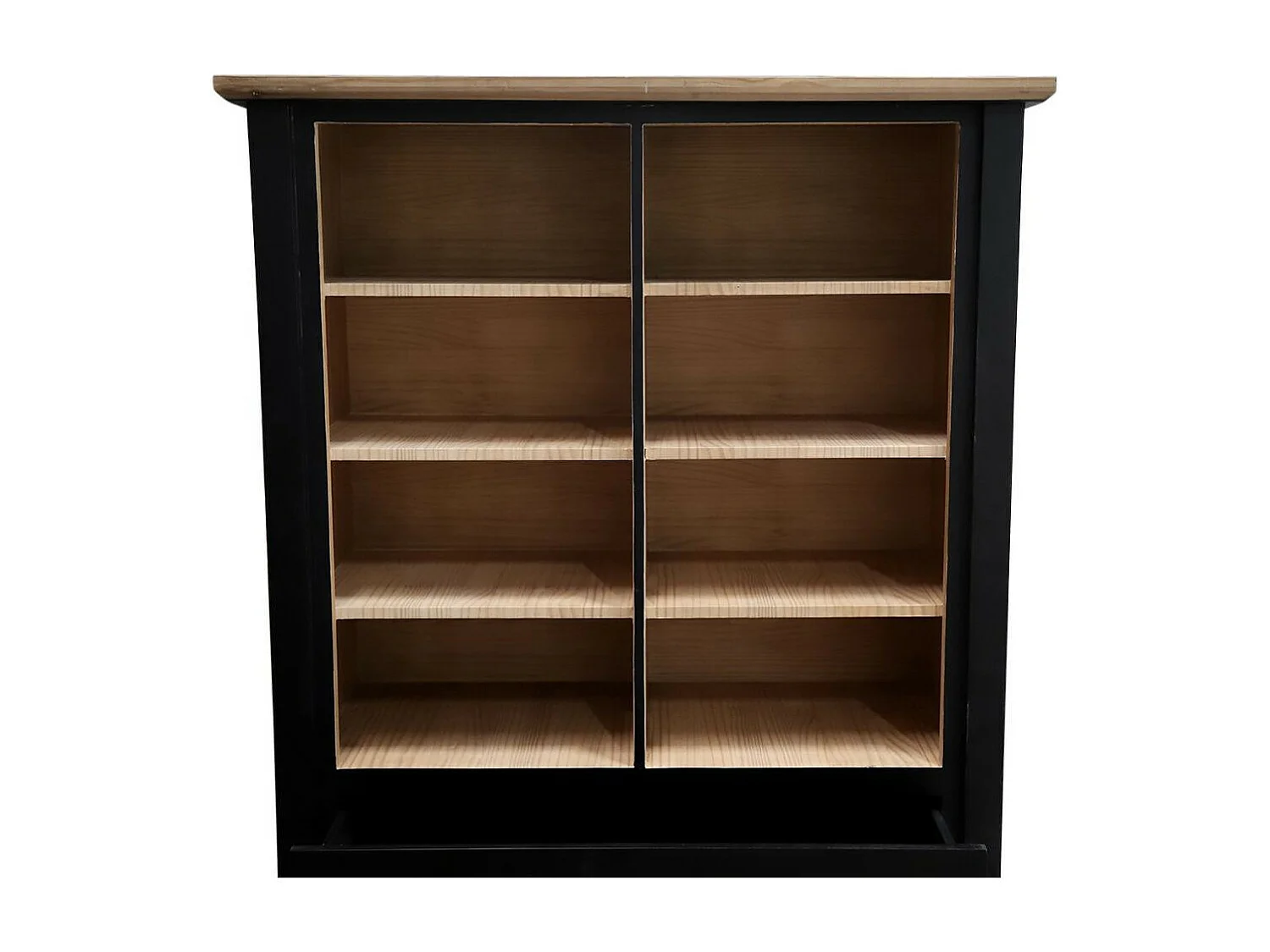 Vaisselier 1 tiroir Bois-MDF Noir - Idéline Décoration d'Autrefois