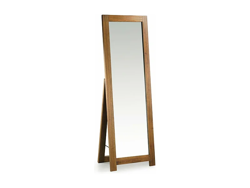 Miroir sur pied Bois Marron - Onéline Décoration d'Autrefois