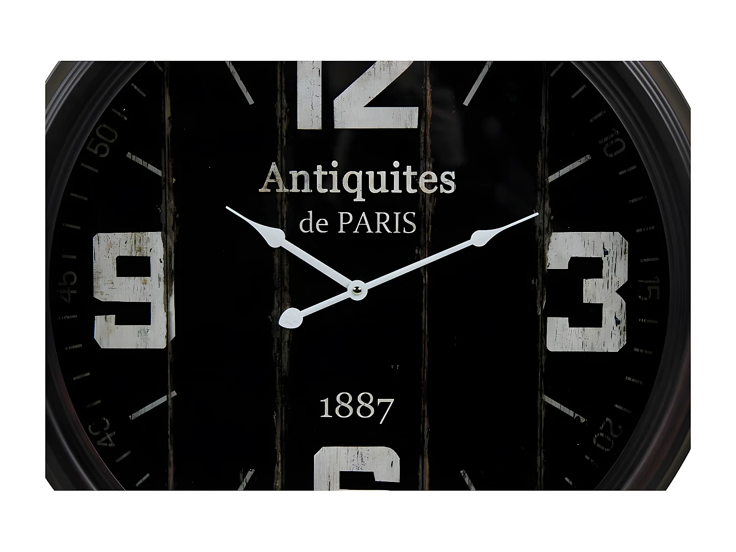 Horloge ancienne murale antiquités de paris Métal Noir - Décoration d'Autrefois