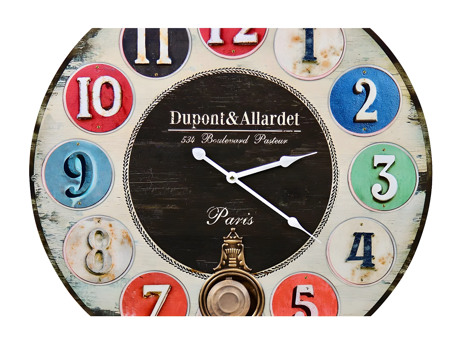 Horloge ancienne balancier dupont & allardet Bois Multicolore - Décoration d'Autrefois