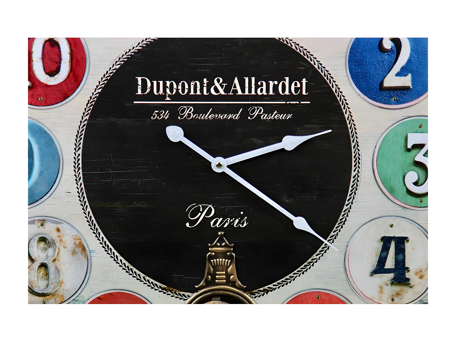 Horloge ancienne balancier dupont & allardet Bois Multicolore - Décoration d'Autrefois