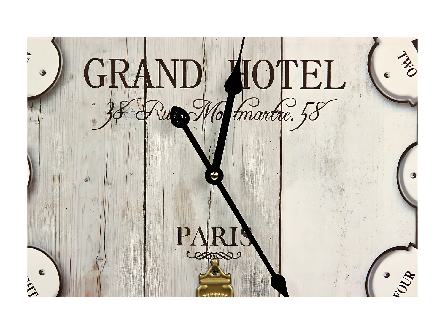 Horloge ancienne balancier grand hôtel montmartre Bois Gris - Décoration d'Autrefois