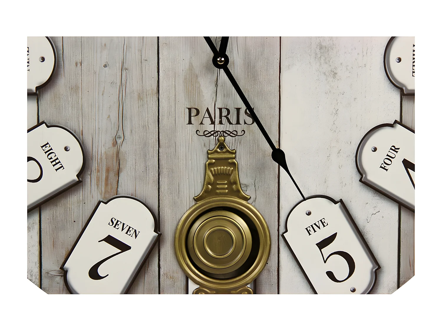 Horloge ancienne balancier grand hôtel montmartre Bois Gris - Décoration d'Autrefois