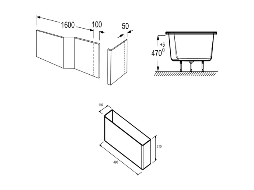 Tablier bain douche JACOB DELAFON Malice