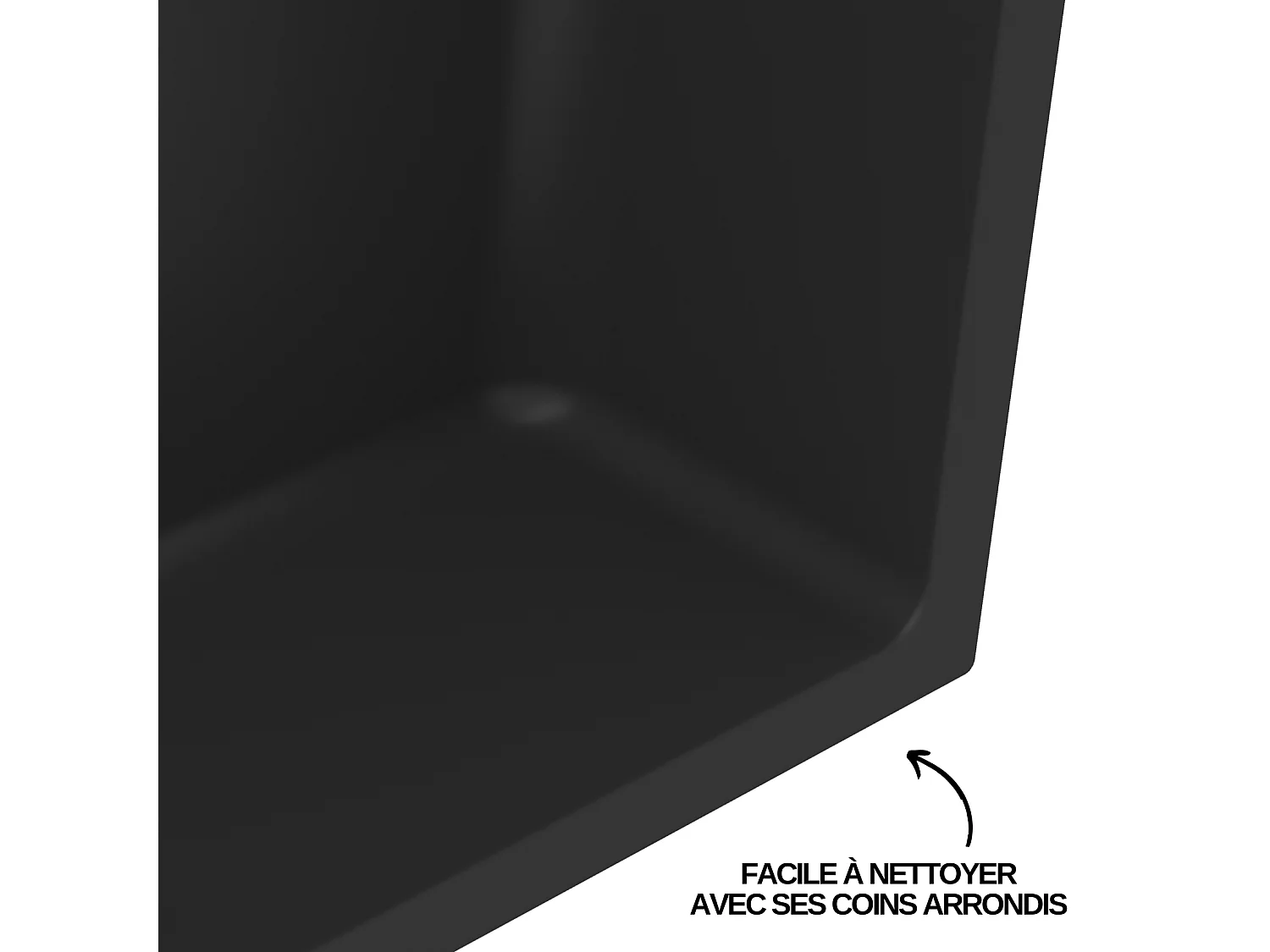 Lot de 2 Niches de Douche, Rangement mural de Salle de Bain et Douche 63X33cm Noir Satiné, NOOK by SANIZÉO