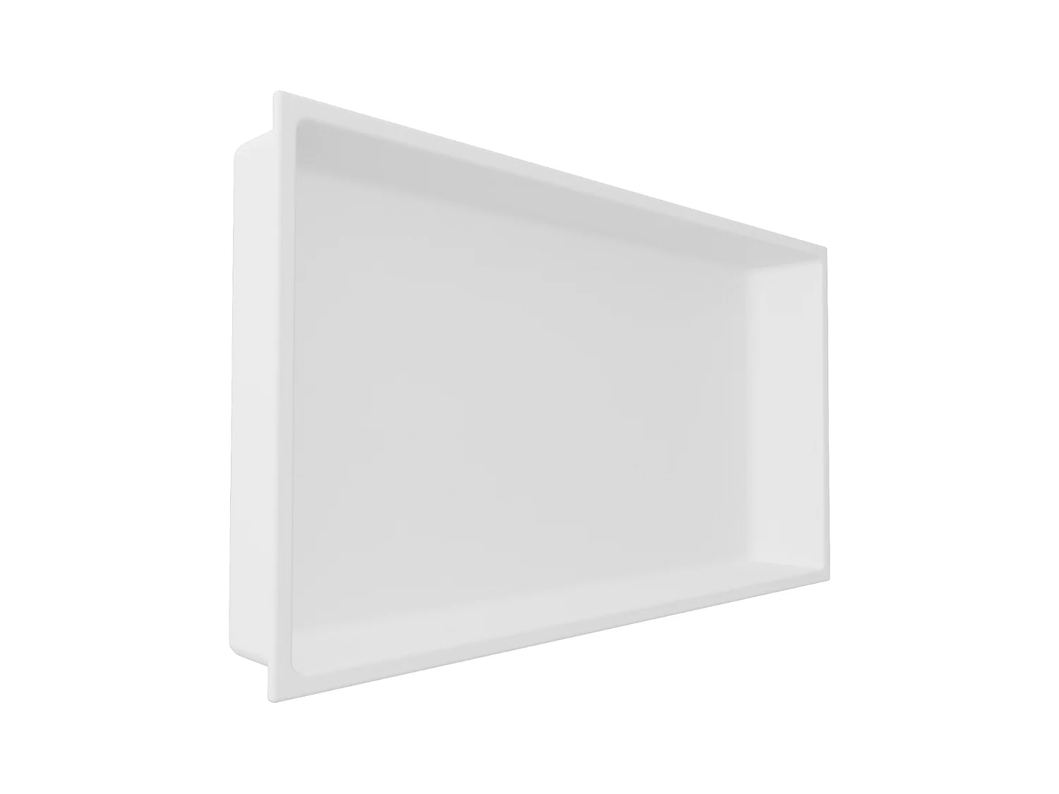 Lot de 2 Niches de Douche, Rangement mural de Salle de Bain et Douche 30x60cm Blanc Satiné, NOOK by SANIZÉO