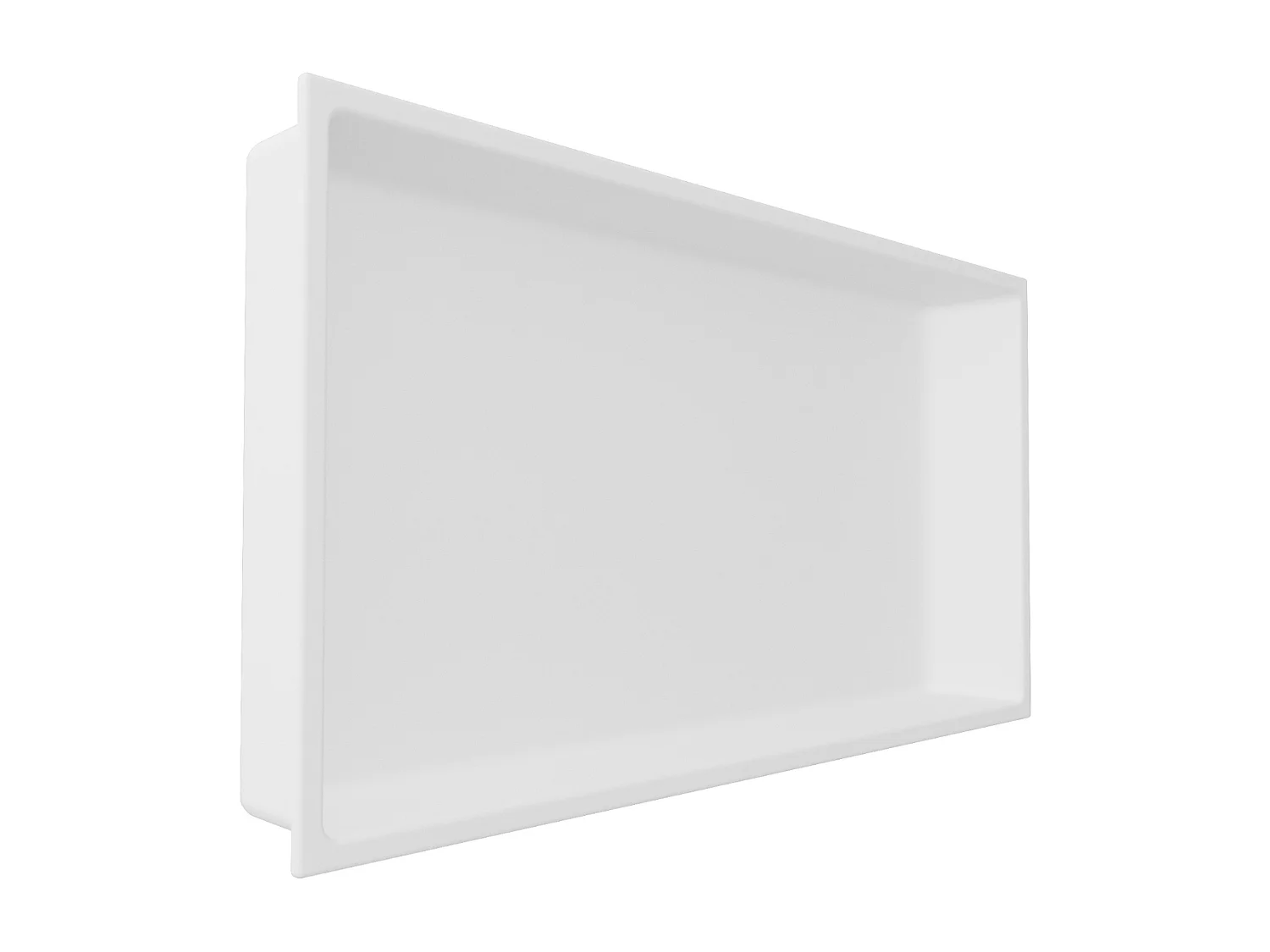 Lot de 2 Niches de Douche, Rangement mural de Salle de Bain et Douche 30x60cm Blanc Satiné, NOOK by SANIZÉO