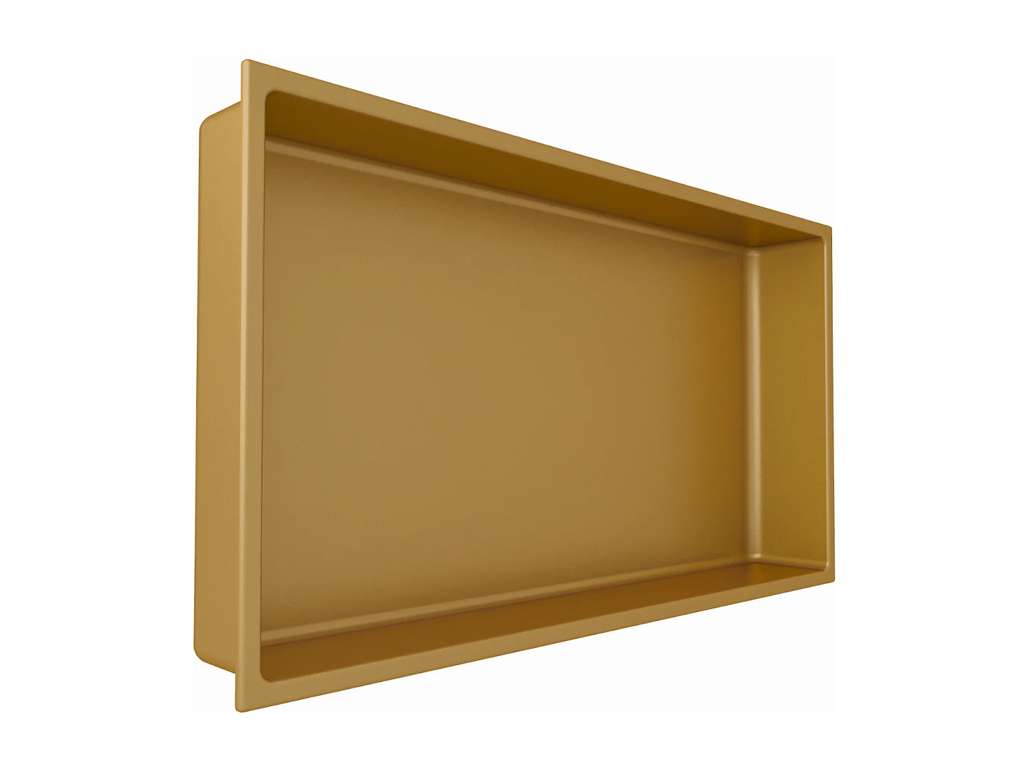 Lot de 2 Niches de Douche, Rangement mural de Salle de Bain et Douche 63X33cm Or Satiné, NOOK by SANIZÉO