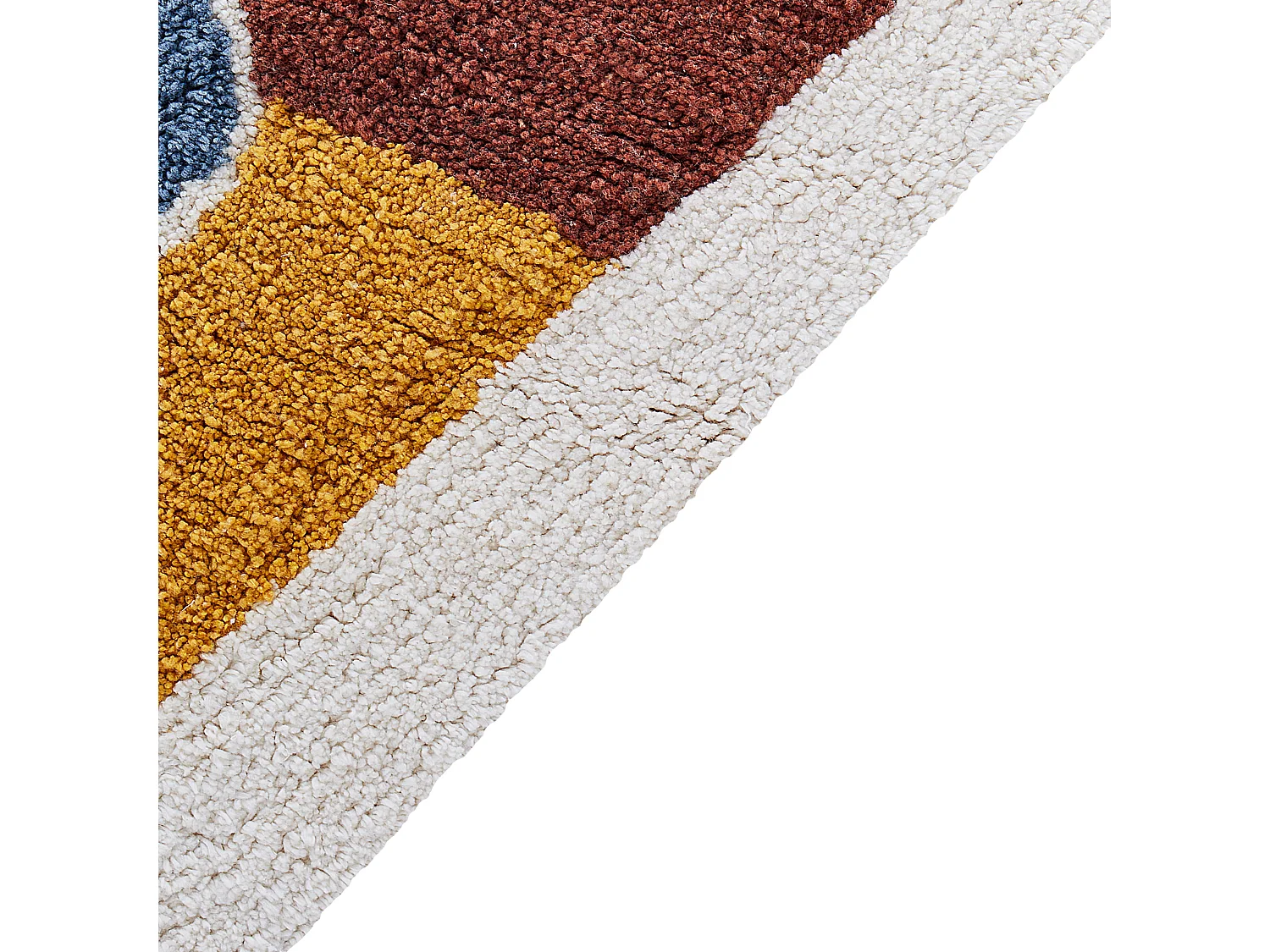 Teppich Baumwolle Rund ø 120 cm Kinder Dekoratives Schiff Muster Bunt Speti