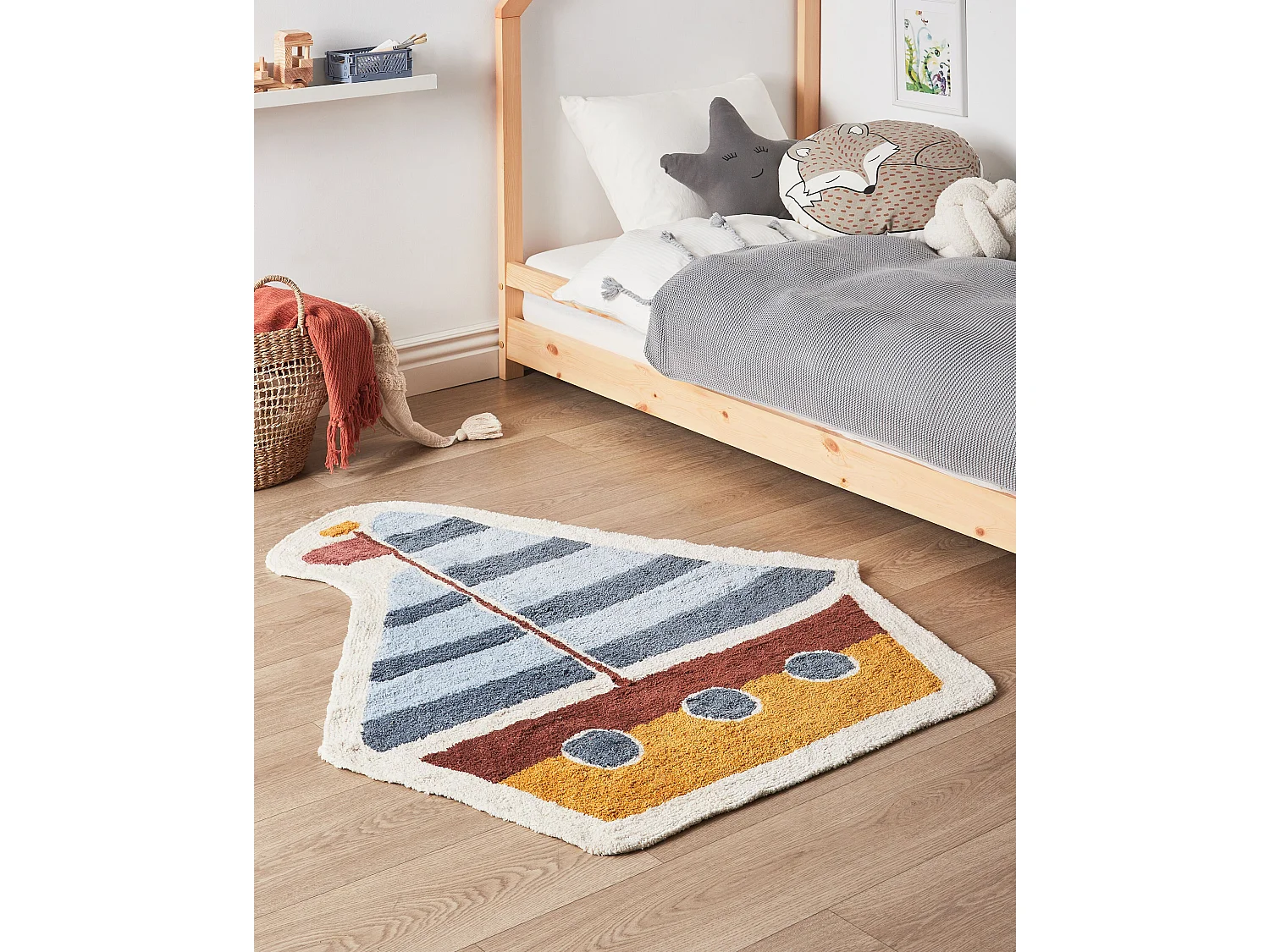 Tapis enfant SPETI Multicolore 105 x 120 cm Coton