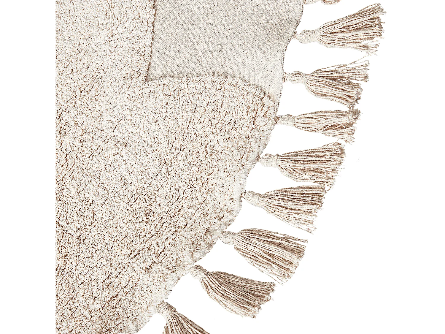 Tappeto per bambini cotone beige motivo gatto ø 120 cm ETSERI