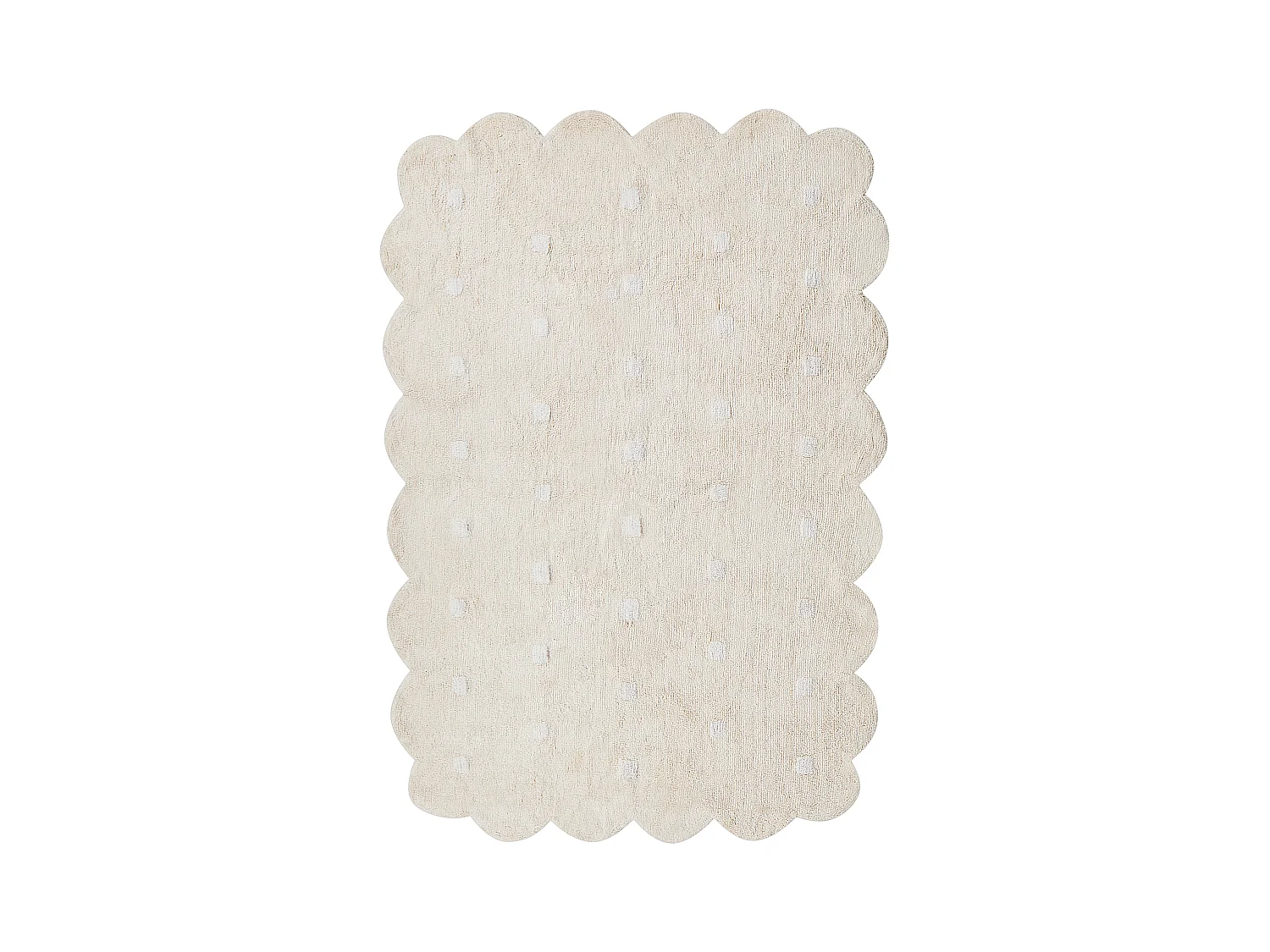 Tapis enfant SAREKI Beige 140 x 200 cm Coton