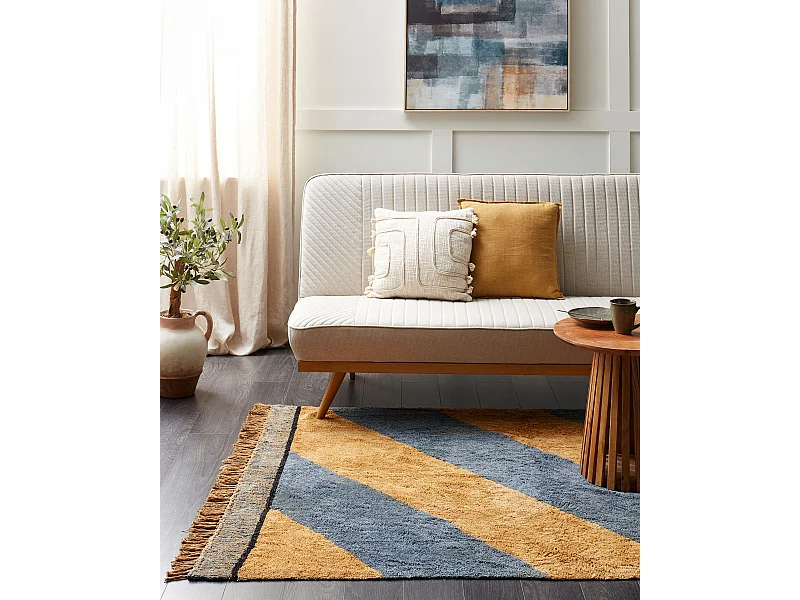 Tapis XULUF Bleu 140 x 200 cm Coton