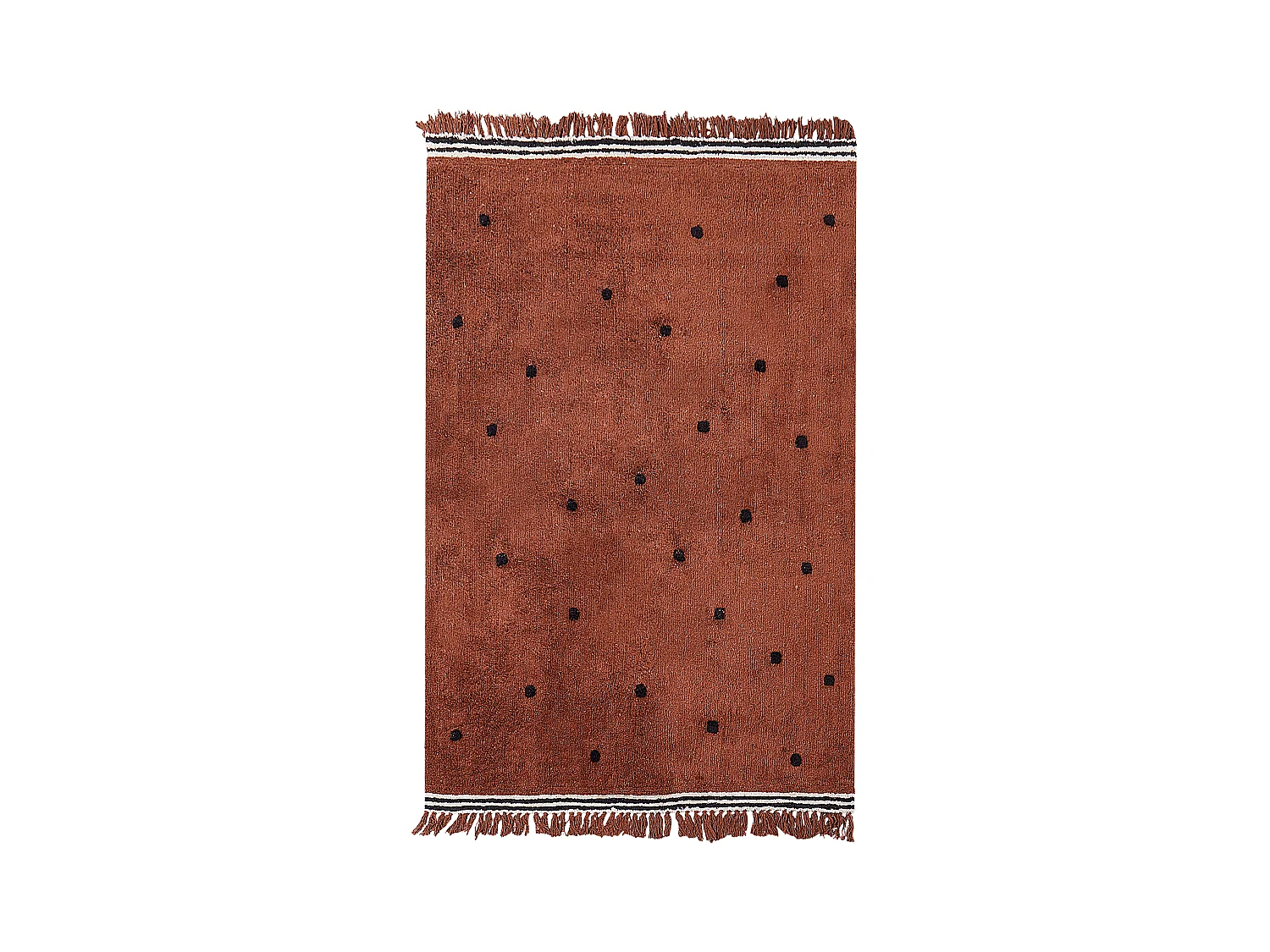 Tapis enfant LAZA Marron 140 x 200 cm Coton